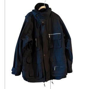 NWT First Down Men’s. Black 3 in 1 Outdoor Gorpcore Winter Coat / Jacket Size M